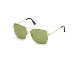 Web Eyewear WE0285-5930N para mujer con detalles dorados y cristal verde