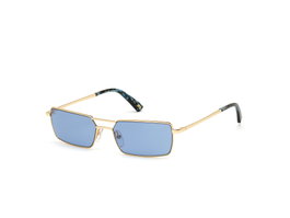 Web Eyewear WE0287-5430V con cristal azul y detalles dorados