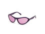 Web Eyewear WE0288-6081S con detalles morados y cristal rojo