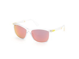 Web Eyewear WE0300-5726Q con cristal verde y montura transparente
