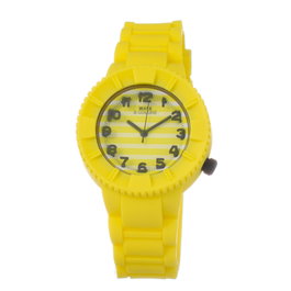 Watxandco Reloj COWA1407-RWA1557 con correa de silicona amarilla