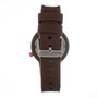 Watxandco COWA1466-RWA1559 Reloj de mujer con correa marrón y esfera naranja