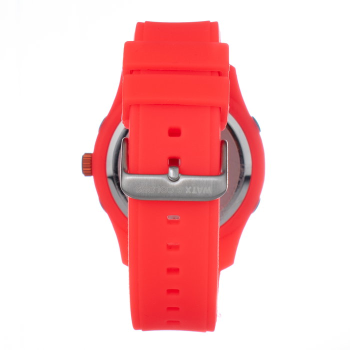 Watxandco COWA3798-RWA5700 Reloj Unisex con Correa Roja