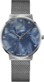 Bellevue B.14 Reloj Analógico para Mujer con Esfera Azul
