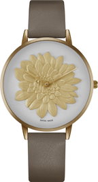 Bellevue B.42-2 Reloj Analógico Dorado y Gris