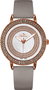Bellevue Reloj B.44 con correa gris y caja rosa