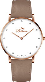 Bellevue Reloj B.53 Rosa y Marrón
