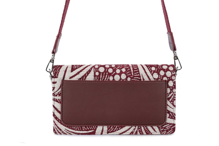 Laura Ashley Bolso CRESTON-FLOWER-CLARET-RED Gris