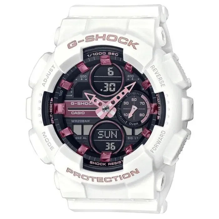 Casio Reloj G-Shock Classic Mujer Blanco, Cuarzo, Doble Pantalla, Plástico, Redondo - CAS4549526279836