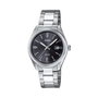 Casio LTP-1302PD-1A1VEF con esfera negra y correa gris