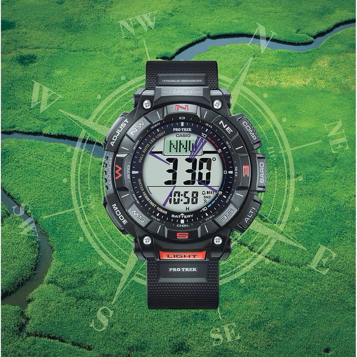 Casio PRG-340-1ER 54,7 mm Negro