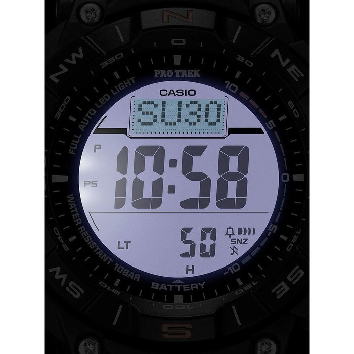 Casio PRG-340-1ER 54,7 mm Negro
