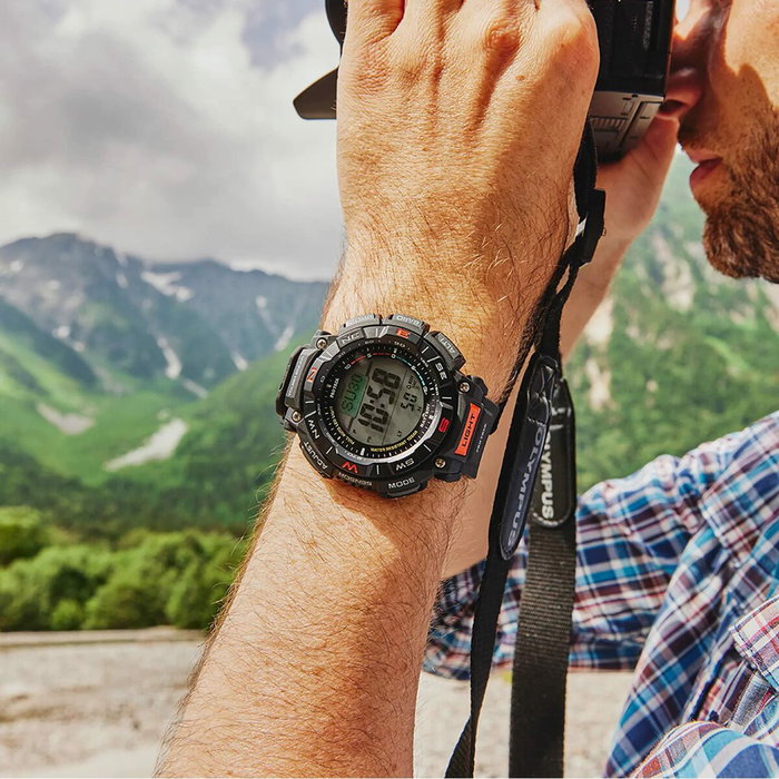 Casio PRG-340-1ER 54,7 mm Negro