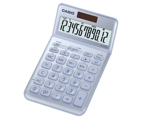 Casio My Style JW-200SC-BU Calculadora de Sobremesa 12 Dígitos Azul