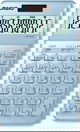 CASIO Calculadora con Pantalla de 12 Dígitos, Inclinable y de Color Azul