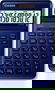 CASIO Calculadora de 12 Dígitos con Ajuste de Pantalla, Azul Oscuro