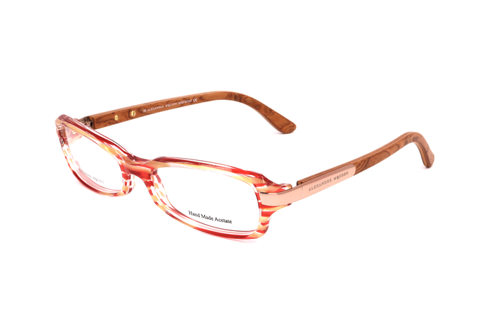 Alexander Mcqueen AMQ-4136-A0O Gafas de vista rojo