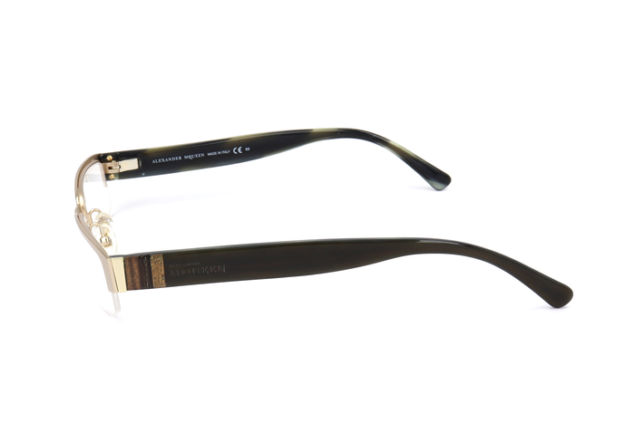 Alexander McQueen AMQ-4159-R2E Gafas de Vista Dorado