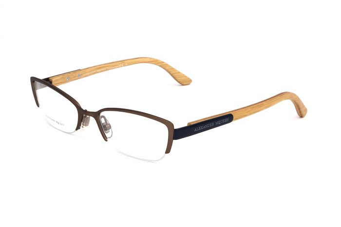 Alexander Mcqueen AMQ-4183-WCU Gafas de vista marrón