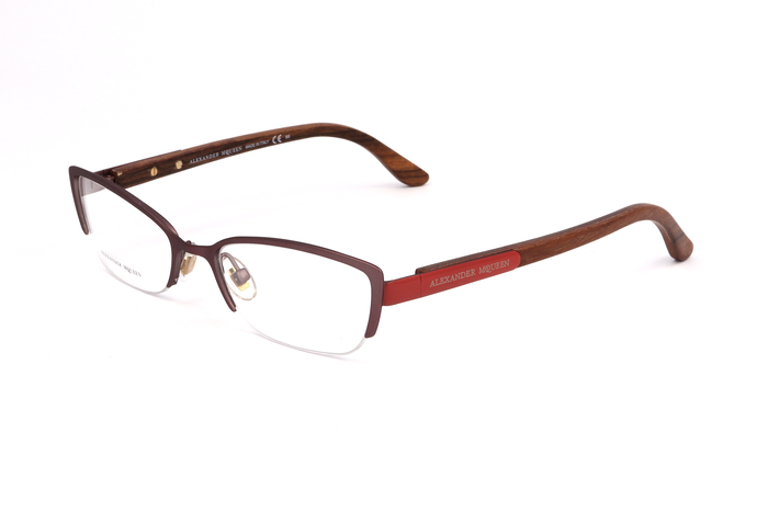 Alexander Mcqueen Gafas AMQ-4183-WCV Rojo