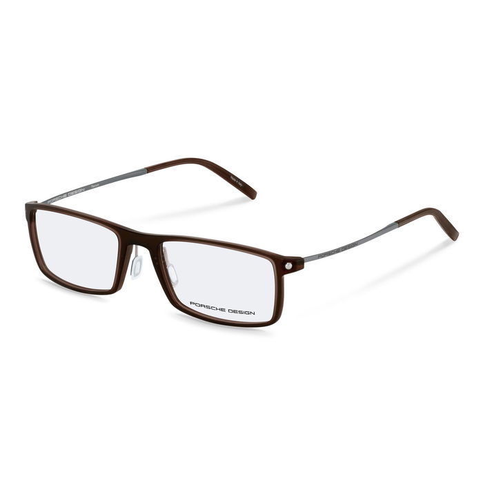 Montura de Gafas Hombre Porsche Design P8384D55 Marrón Negro Ø 55 mm Montura de Gafas Hombre Porsche Design P8384D55 Marrón Negro Ø 55 mm