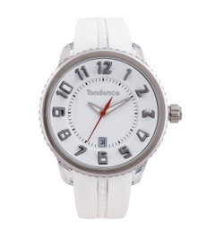 Tendence Reloj para Mujer 02093013 con Correa Blanca