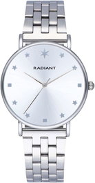 Radiant RA585201 Reloj para mujer con esfera plateada y correa de acero