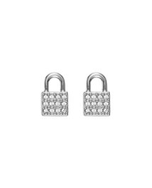 Dkny Pendientes The City Street con Cristales Swarovski Gris