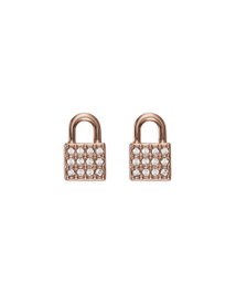 Dkny Pendientes The City Street con Cristales Swarovski Rosa