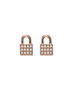Dkny Pendientes The City Street con Cristales Swarovski Rosa