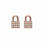 Dkny Pendientes The City Street con Cristales Swarovski Rosa