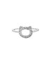 Karl Lagerfeld Anillo Klassic Karl Open Pave Choupette RG con Cristales Swarovski Gris Talla 52