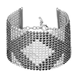 Karl Lagerfeld Pulsera Klassic Karl con Cristales Swarovski Gris