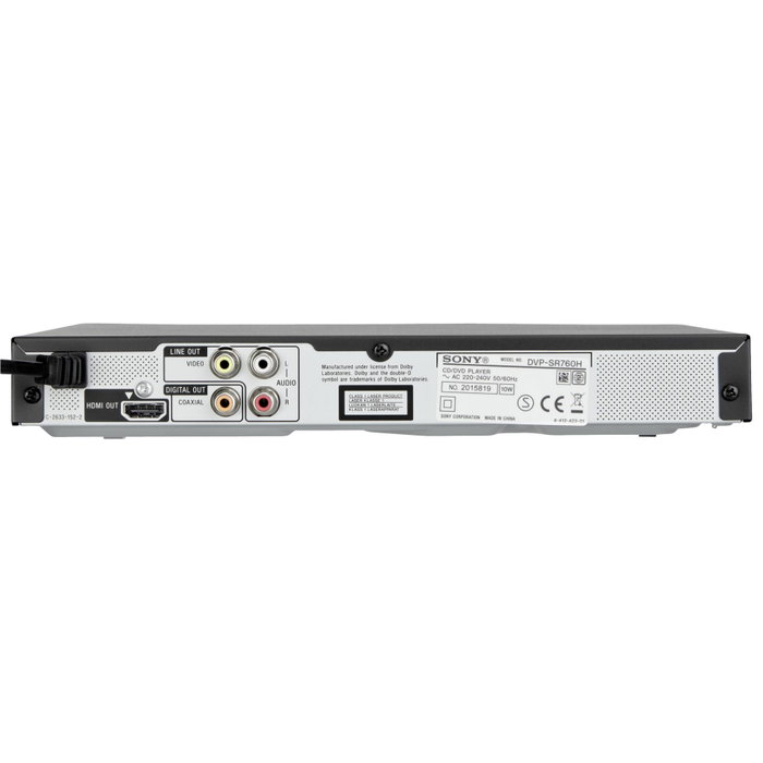 Sony DVP-SR760H Reproductor de DVD Negro Sony DVP-SR760H Reproductor de DVD Negro