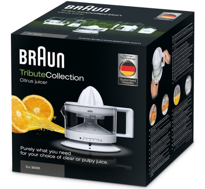 Braun CJ 3000 TributeCollection Exprimidor Blanco 350ml