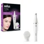 Braun FaceSpa Face 810 Depiladora Facial con Cepillo de Limpieza, Blanco