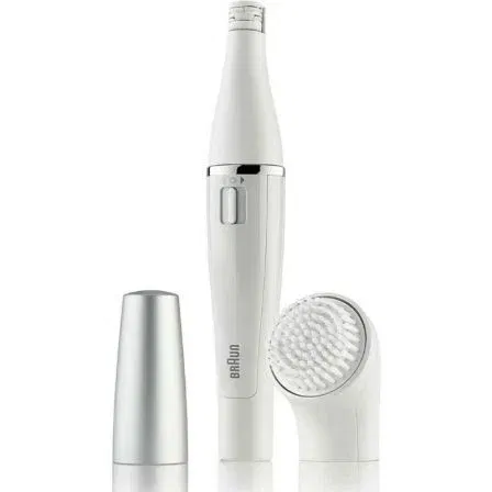 Braun FaceSpa 810 Depiladora Facial con Cepillo de Limpieza, Resistente al Agua, Incluye Pilas AA, FACESPA 810