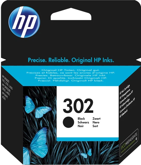 HP 302 Cartucho de tinta negro original HP 302 Cartucho de tinta negro original