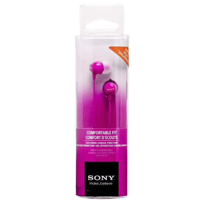 Sony MDR-EX15LPPI Auriculares In-Ear Rosa