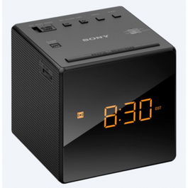 Sony ICFC1B Radiodespertador AM/FM con Ajuste Automático de Hora y Alarma Gradual - Negro