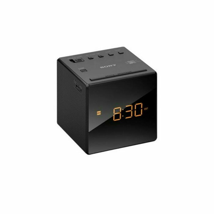 Sony ICFC1B Radiodespertador AM/FM con Ajuste Automático de Hora y Alarma Gradual - Negro