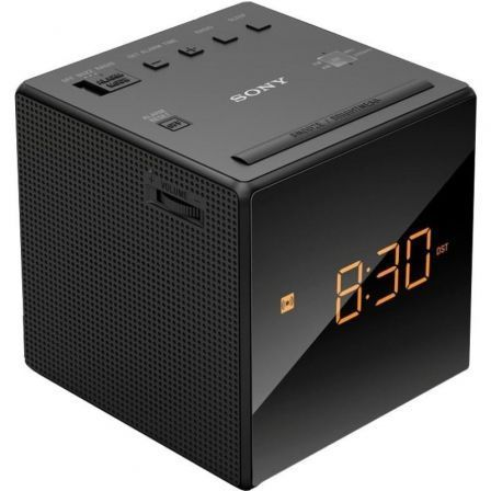 Sony ICFC1B Radiodespertador con Radio FM/AM, Alarma Progresiva y Ajuste Automático de Hora, Negro - Modelo ICF-C1