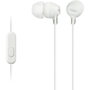 Sony MDR-EX15AP Auriculares Intrauditivos con Micrófono, Blanco