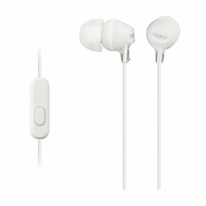 Sony MDR-EX15AP Auriculares Intrauditivos con Micrófono, Blanco