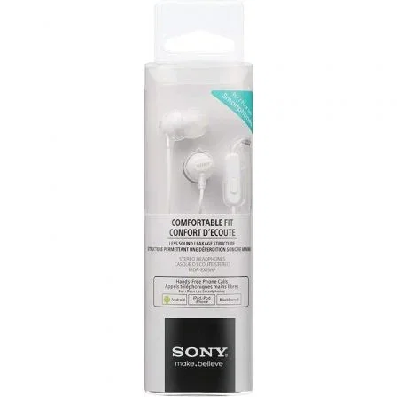 Sony MDR-EX15AP Auriculares Intrauditivos con Micrófono Jack 3.5 mm - Blancos Sony MDR-EX15AP Auriculares Intrauditivos con Micrófono Jack 3.5 mm - Blancos