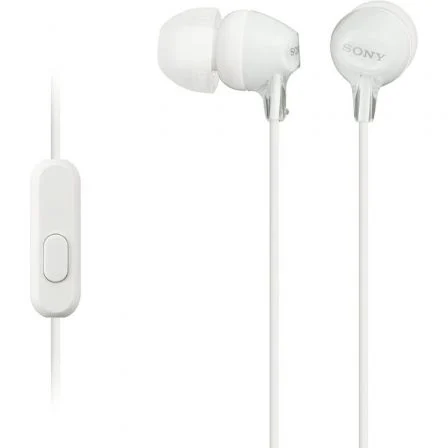 Sony MDR-EX15AP Auriculares Intrauditivos con Micrófono Jack 3.5 mm - Blancos Sony MDR-EX15AP Auriculares Intrauditivos con Micrófono Jack 3.5 mm - Blancos