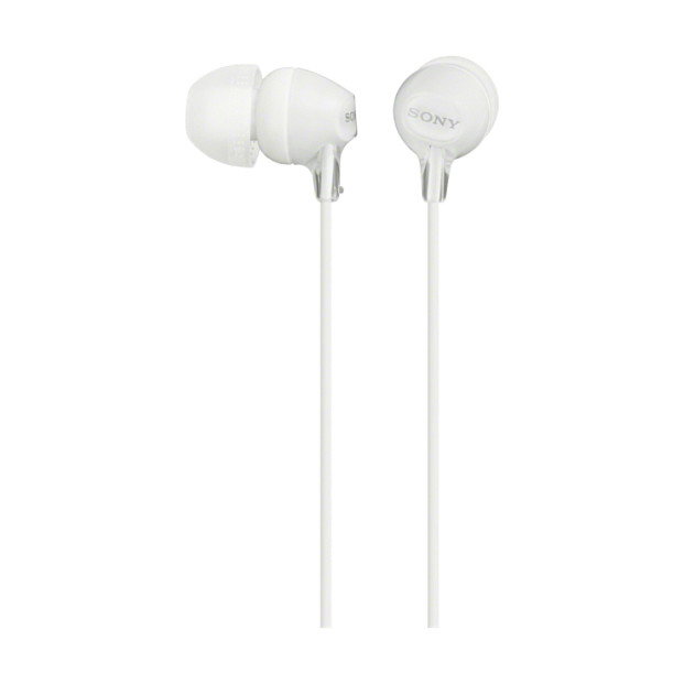 Sony MDR-EX15AP Auriculares Intrauditivos con Micrófono, Blanco