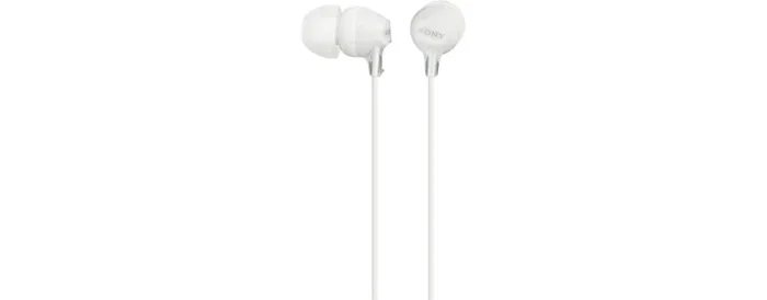 Sony MDR-EX15AP Auriculares Intrauditivos con Micrófono para Llamadas/Música - Alámbrico, Conector Jack 3.5 mm, Blanco Sony MDR-EX15AP Auriculares Intrauditivos con Micrófono para Llamadas/Música - Alámbrico, Conector Jack 3.5 mm, Blanco
