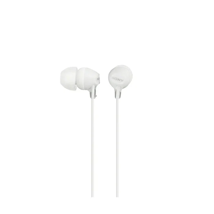 Sony MDR-EX15AP Auriculares Intrauditivos con Micrófono para Llamadas/Música - Alámbrico, Conector Jack 3.5 mm, Blanco Sony MDR-EX15AP Auriculares Intrauditivos con Micrófono para Llamadas/Música - Alámbrico, Conector Jack 3.5 mm, Blanco