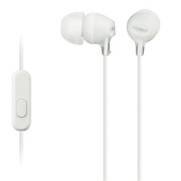 Sony Auriculares In-Ear con Micrófono, Blanco